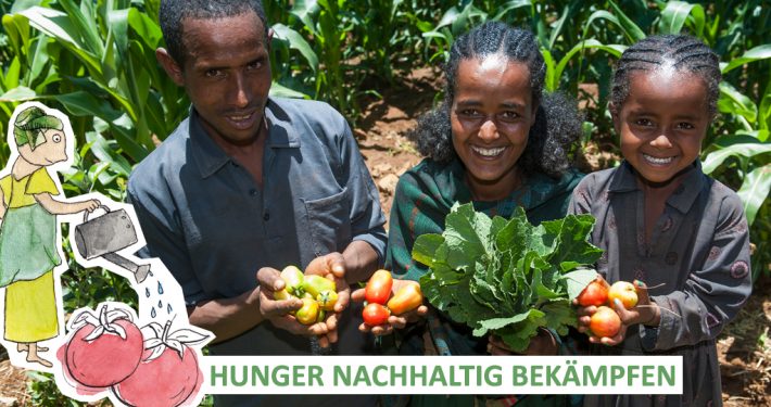 Die Mitgliedsorganisationen von GEMEINSAM FÜR AFRIKA setzen sich für eine vielfältige Ernährung ein._©Rainer Kwiotek/Menschen für Menschen